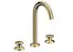 AXOR-HG-AXOR-One-3-Loch-Waschtischarmatur-Select-170-mit-Push-Open-Ablaufgarnitur-Polished-Gold-Optic-48070990 gallery number 1
